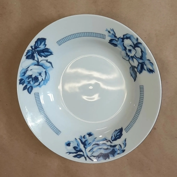 Gibson Blue and White Floral Bowl - Picture 2 of 4